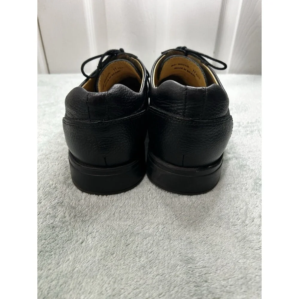 Belvedere Studio Bay Bridge Black Leather Lace-Up Oxford Dress Shoes 11 EEE
